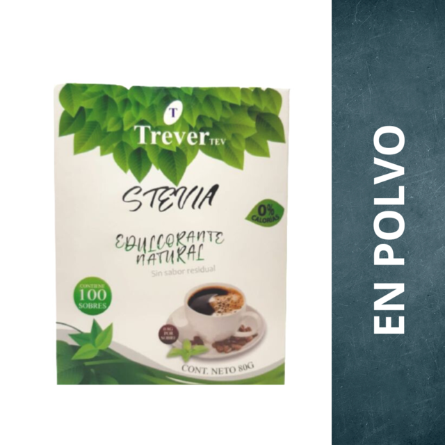 Trever - Stevia Sobres (100u) x 80g | Distribuidora QTV